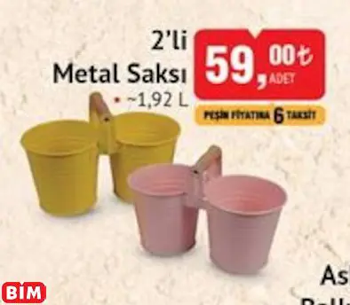 2’Lİ METAL SAKSI 2’Lİ METAL SAKSI